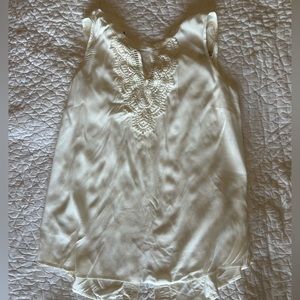 Sleeveless Cream Top